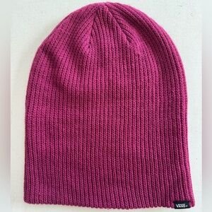 Vans Fuchsia Slouchy and/or Roll Up Knit Beanie